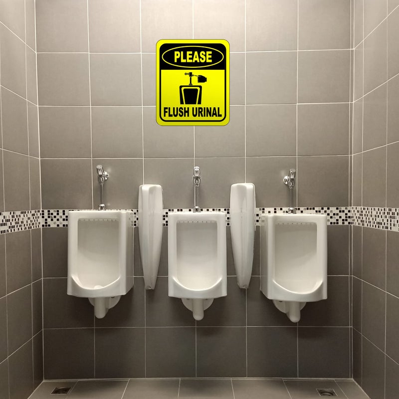 Work House Signs Please Flush Urinal Funny Toilet Bathroom Aluminum Composite Sign - Office Decor - Bathroom Decor - Funny Bathroom Signs - Door Restroom Decor - Restroom Sign - Bathroom Signs Decor Funny - 8.5" X 10" - Image 3
